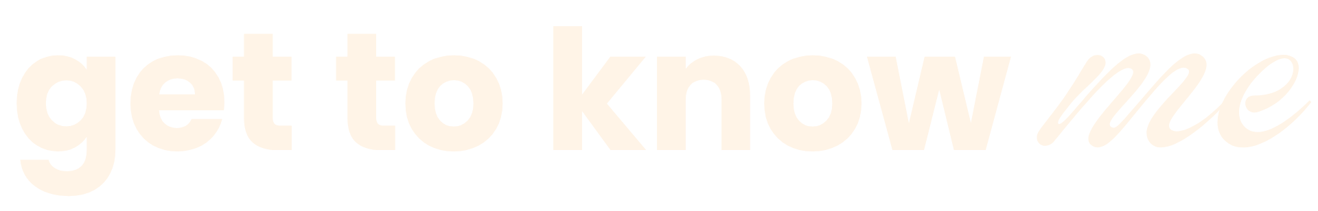 Get to know me